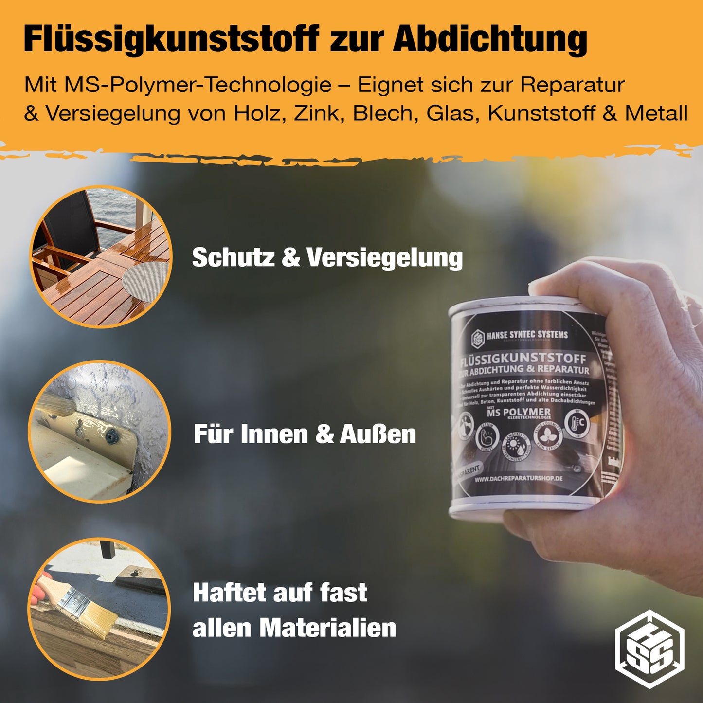 HSS Flüssigkunststoff Transparent B-WARE