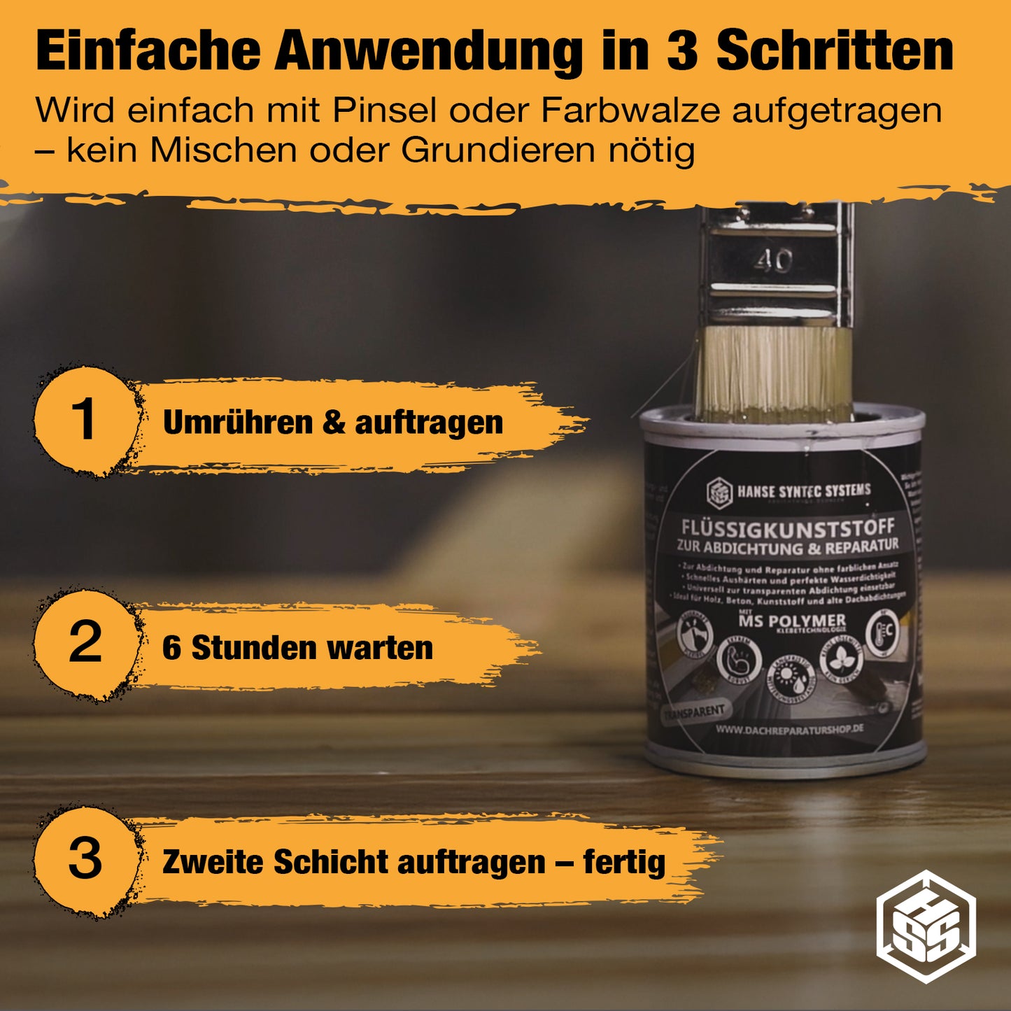 HSS Flüssigkunststoff Transparent B-WARE