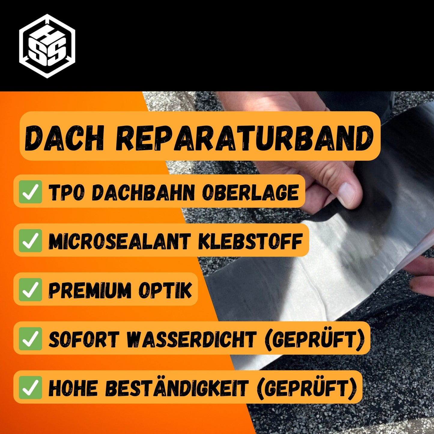 Dach Reparaturband mit MicroSealant® PLUS