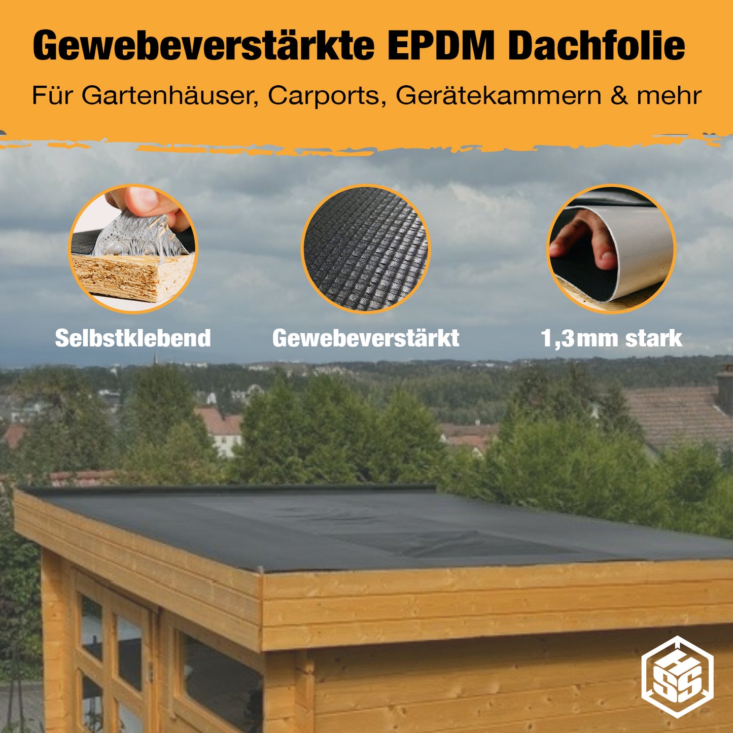 HSS® EPDM dakbaan, zelfklevend 