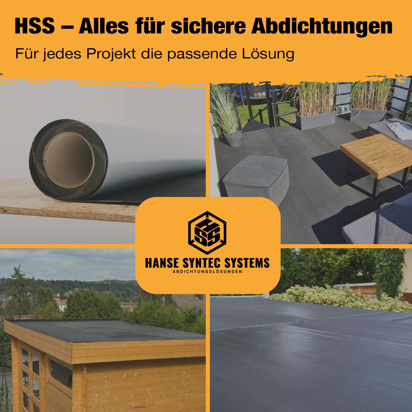 HSS® EPDM dakbaan, zelfklevend 